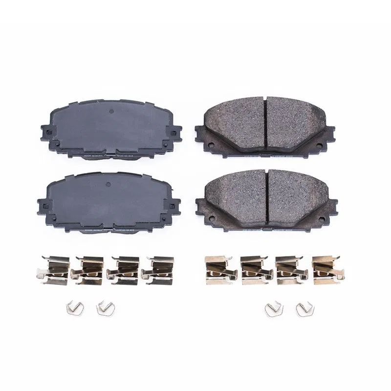 17-1628 – POWERSTOP Brake Pad, FMSI Number D1628 Ceramic Brake Pads Set Of 4 With Premium Stainless Steel Hardware